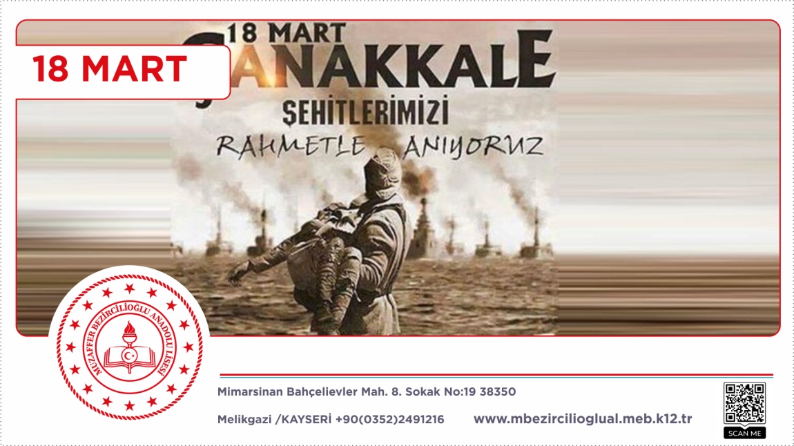 18 Mart Çanakkale Zaferi Kutlu olsun.